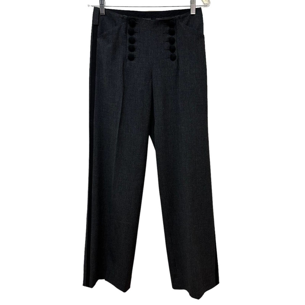 Robert Rodriguez High Rise Dress Tuxedo Stripe Trousers Pants 28" Size 2 NEW
